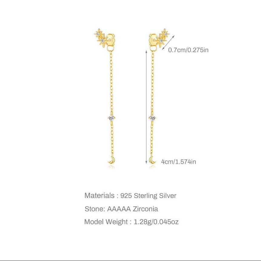 Celestia Chain Drop Earrings