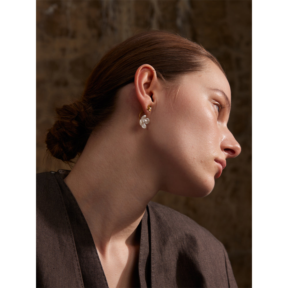 Floral Pearl Earrings