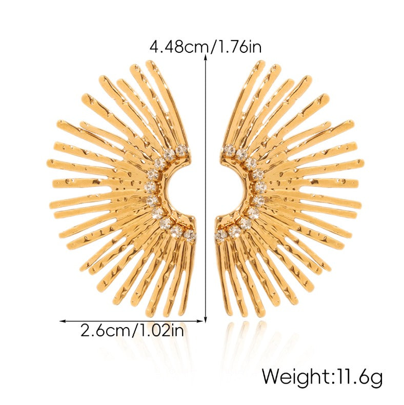 Sunburst Arc Studs