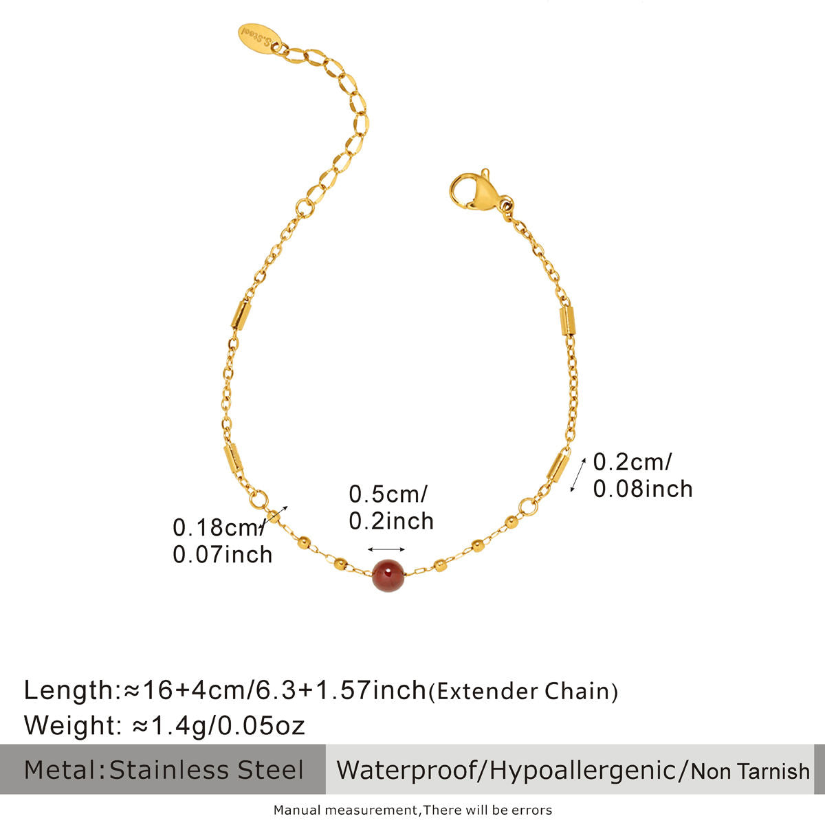 Ruby Garnet Bracelet