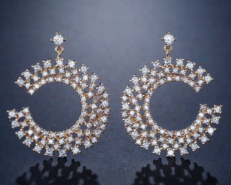 C Shape Statement Earrings
