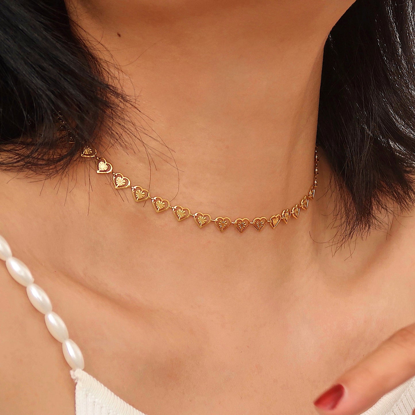 Eternal Bloom Heart Chain