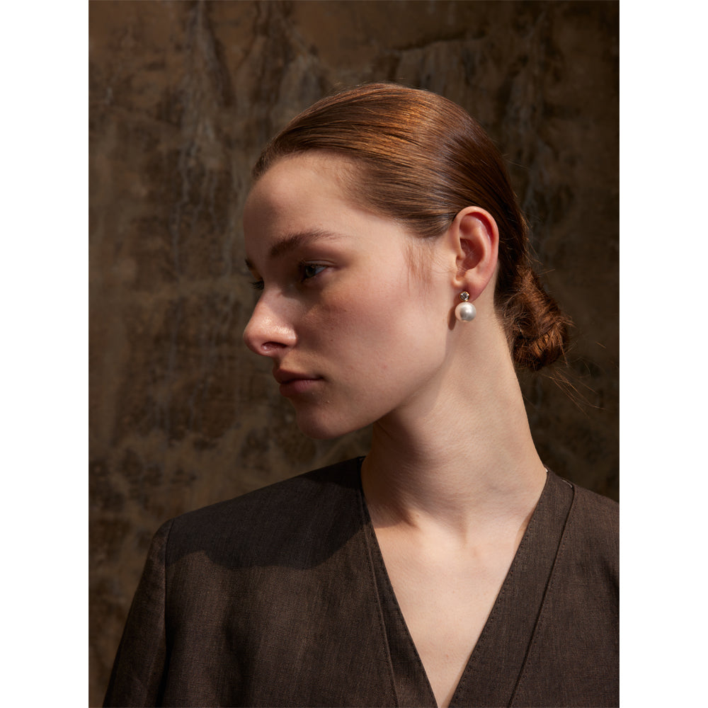 Luminous Pearl Drop Studs