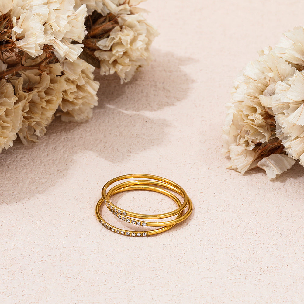 Pavé CZ Eternity Band Ring