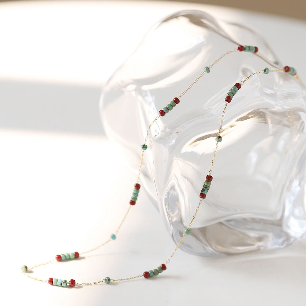 Desert Bloom Bead Necklace