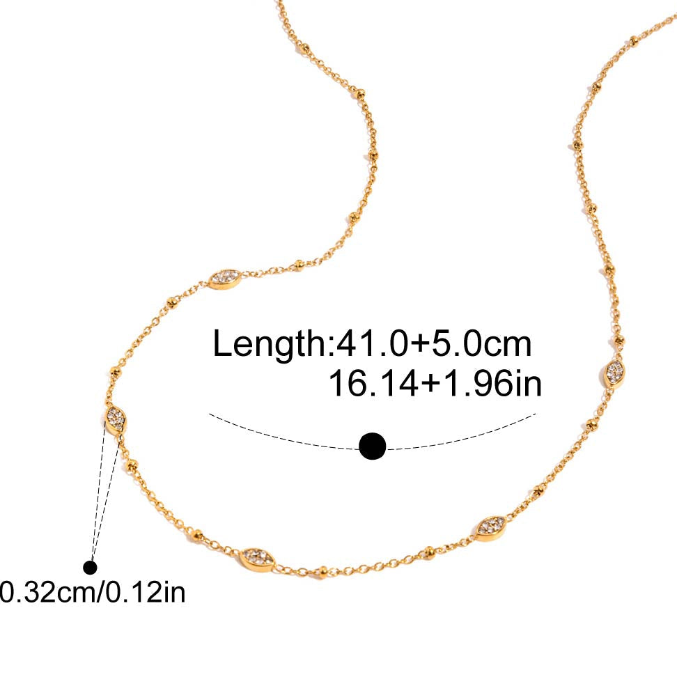 Lumina Oval Rhinestone Necklace