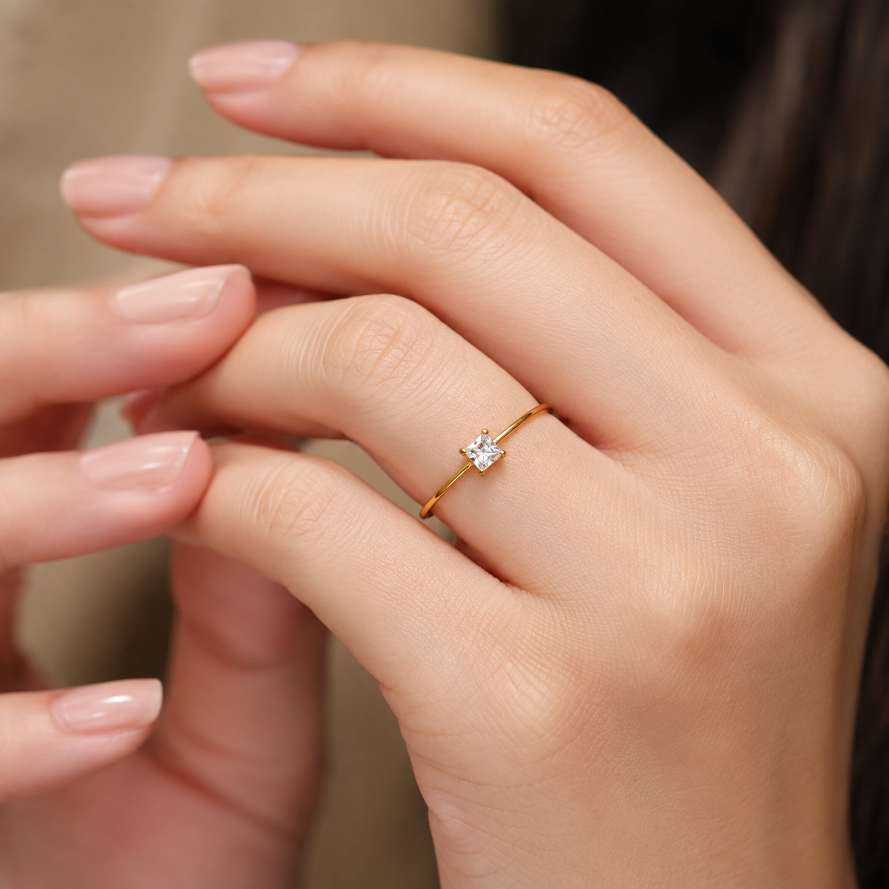 Princess Cut Solitaire Ring