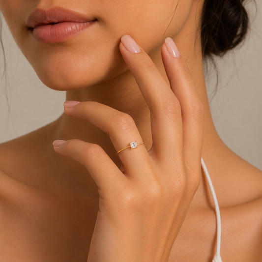 Princess Cut Solitaire Ring