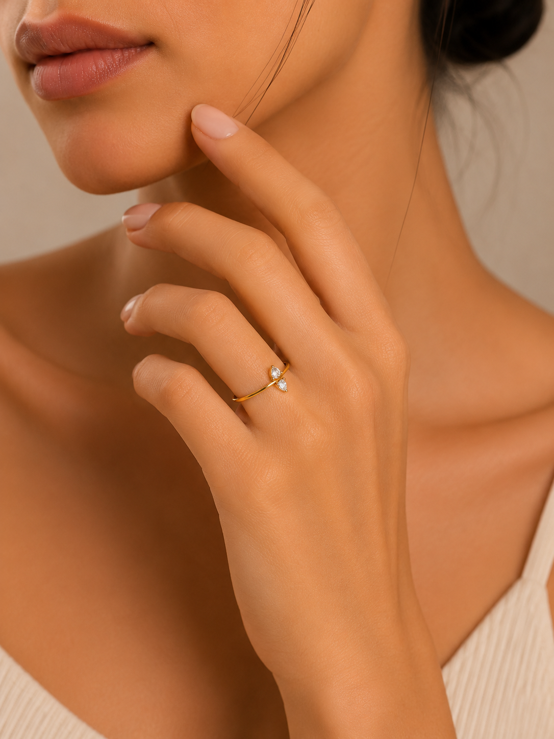 Dual Stone Wrap Ring