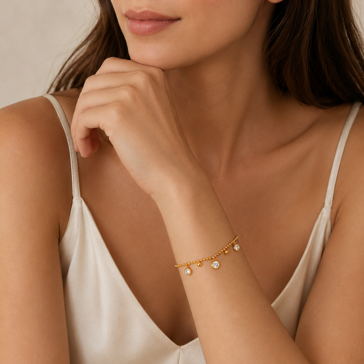 Floating Crystal Bracelet