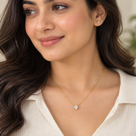 Round Cage Pendant Necklace
