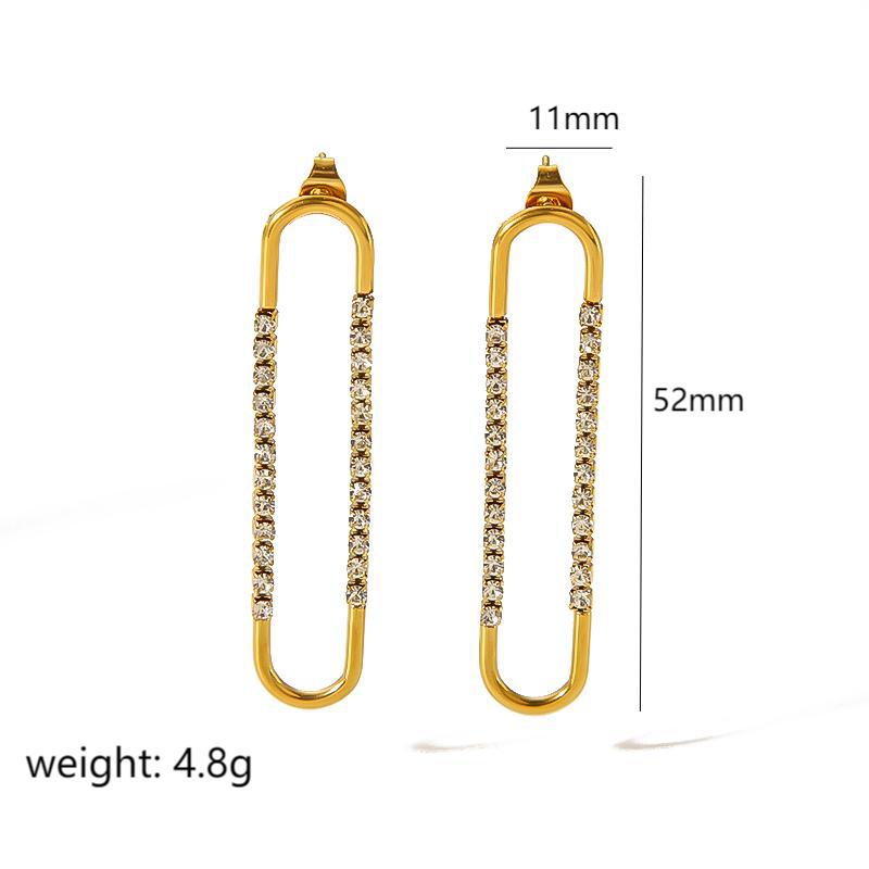 Aurum Edge Drop Earrings