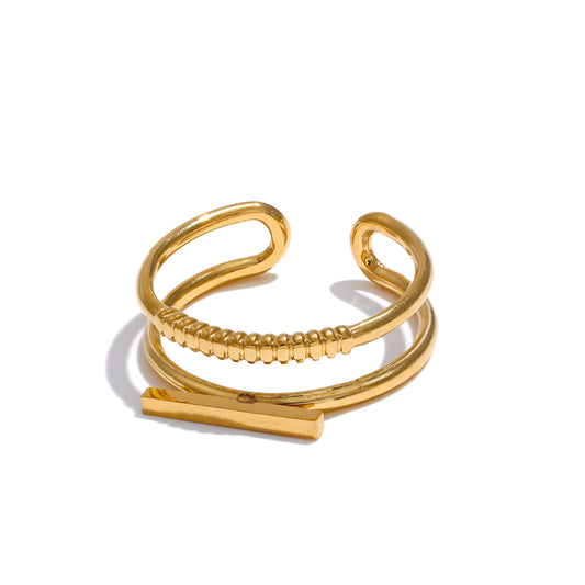 Duo Open Band Ring
