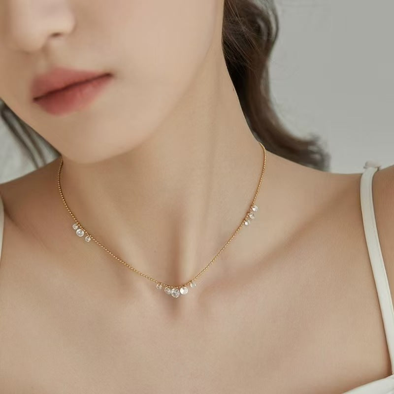 Multi-Diamond Drop Necklace