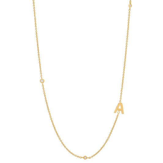 18k Gold Plated Alphabet Dainty Necklace