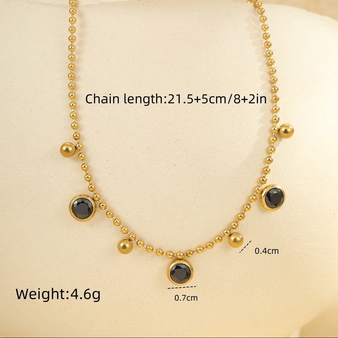 Black Onyx Charm Bracelet