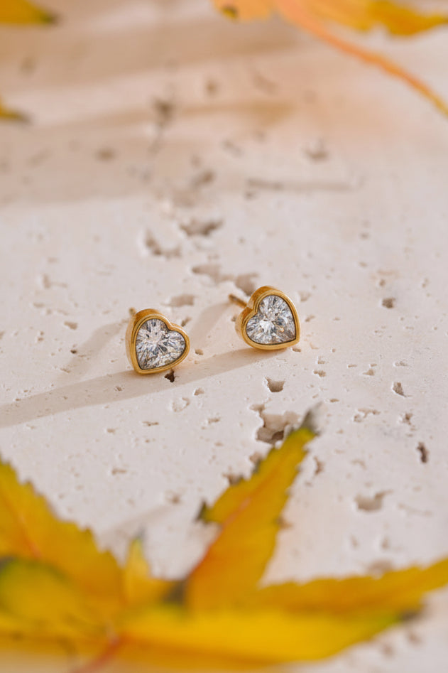 Tender Hearts Crystal Studs