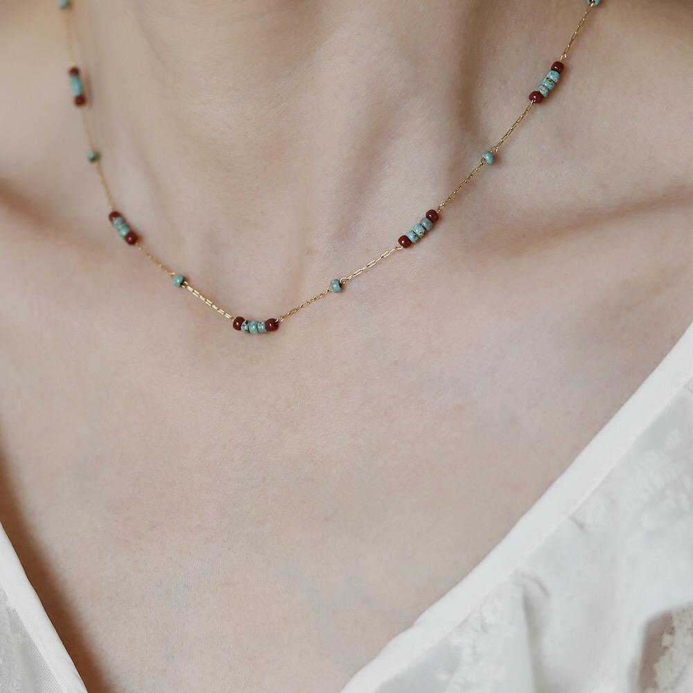 Desert Bloom Bead Necklace