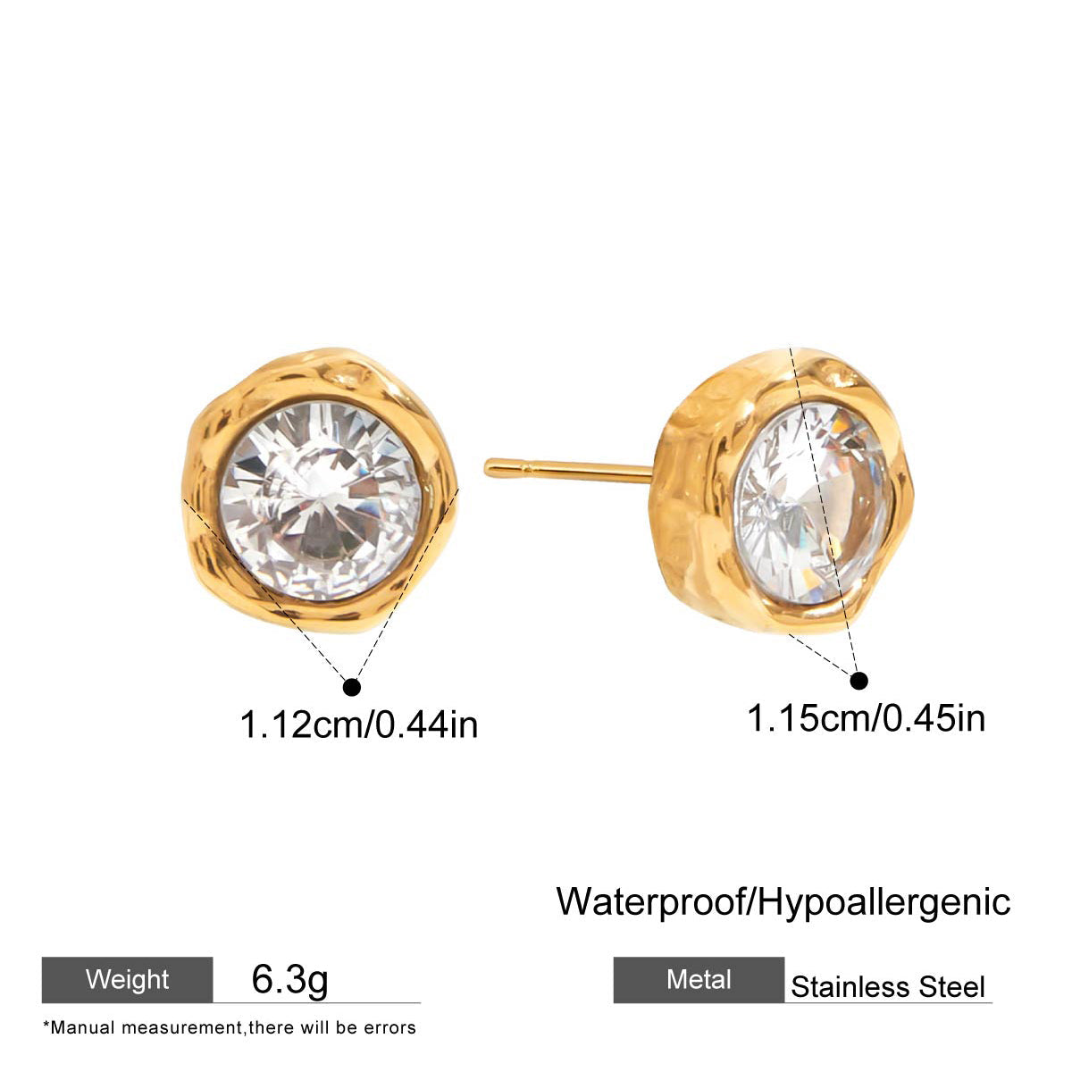 Fondu Crystal Studs