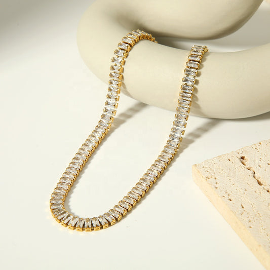 Aurum Crystal Link Necklace