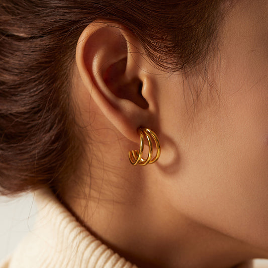 Trio Gold Hoops