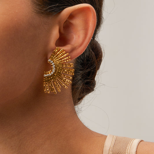 Sunburst Arc Studs