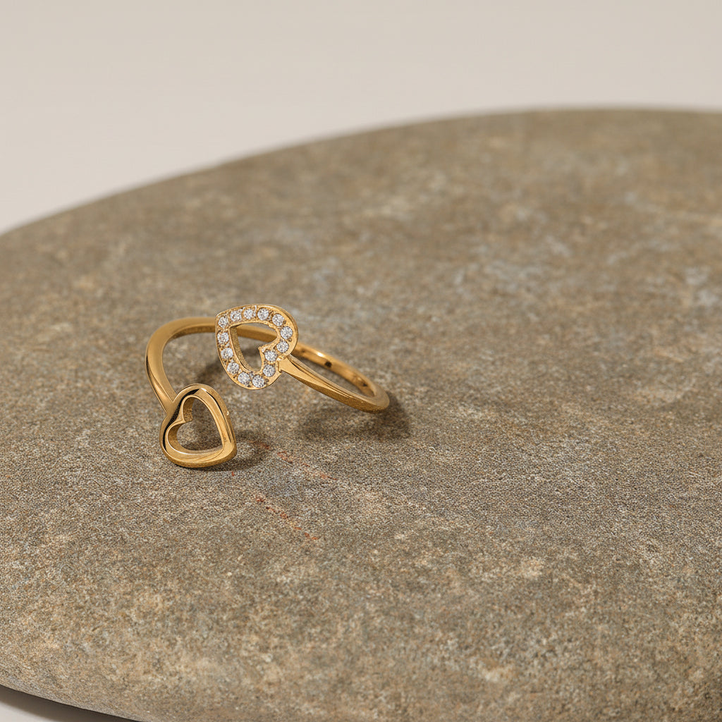 Longing Hearts Open Ring