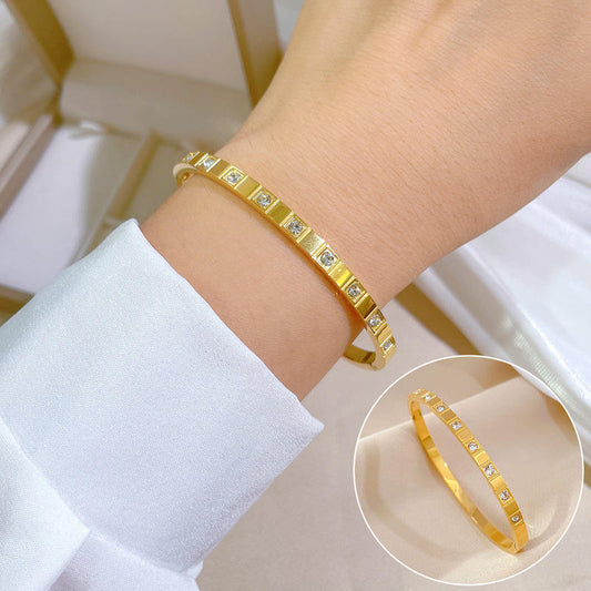 18K Gold Plated Bangle Bracelet