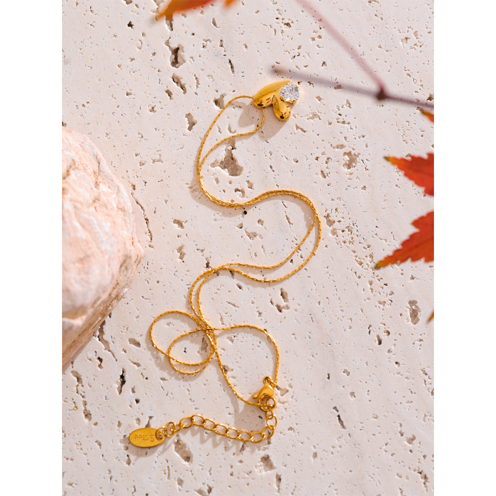 Heart Warming Crystal Necklace