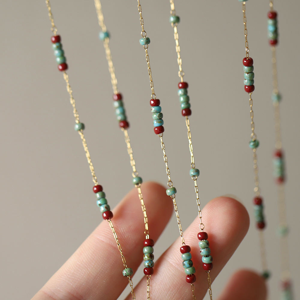 Desert Bloom Bead Necklace