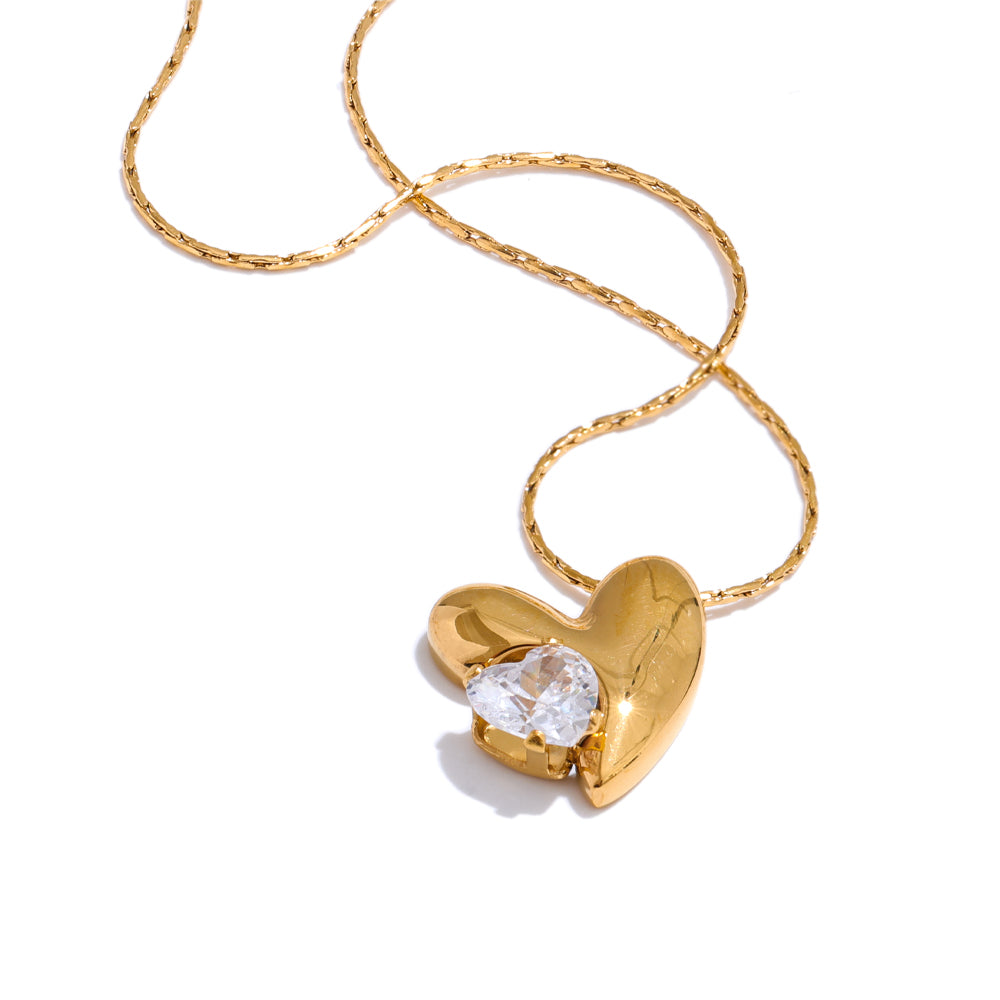 Heart Warming Crystal Necklace