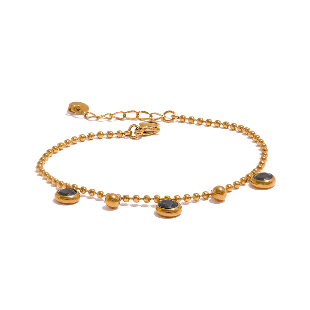 Black Onyx Charm Bracelet