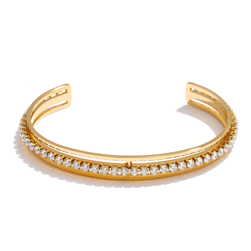 Dual Rail Crystal Bracelet