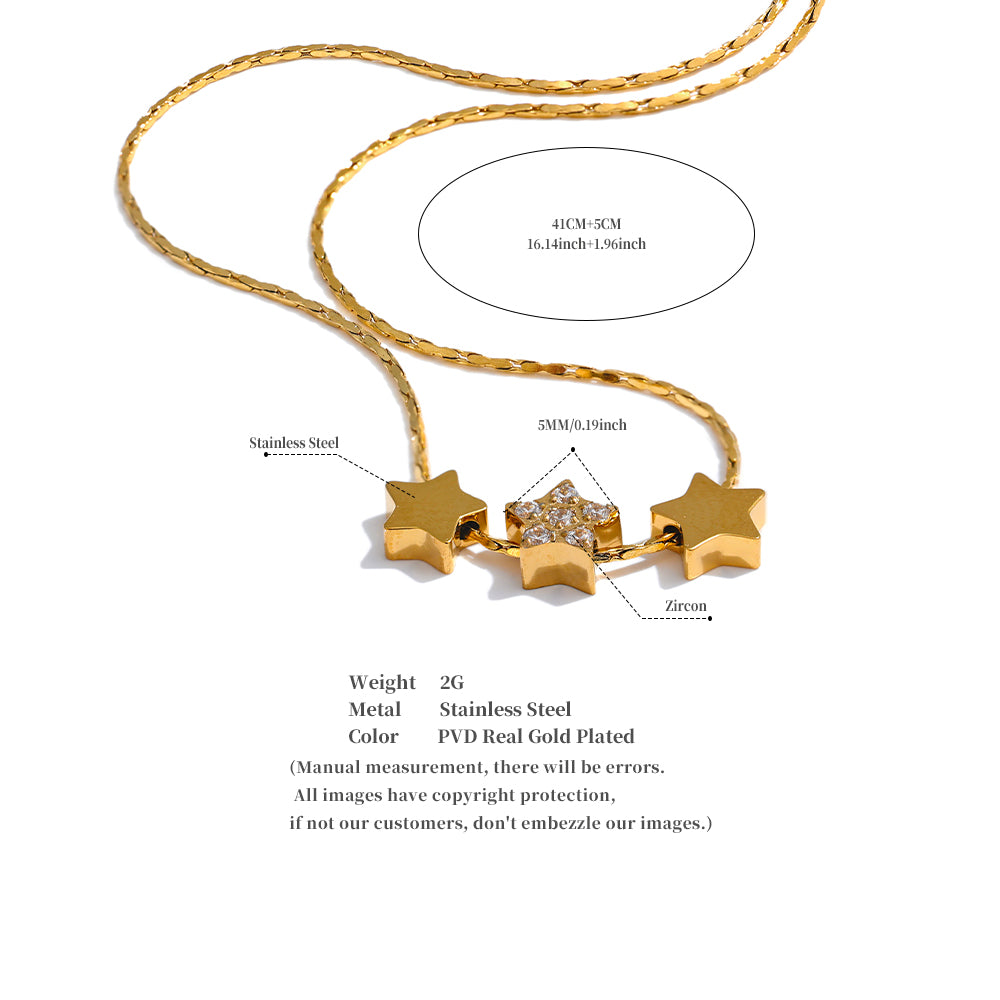Five Star Cluster Necklace