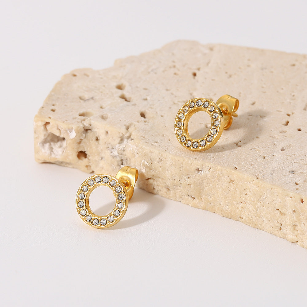Halo Circle Studs