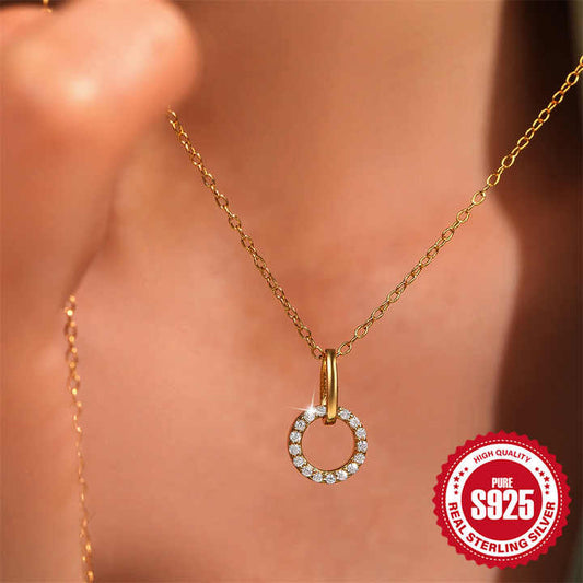 925 Sterling Silver Zirconia Micro Pave Pendant