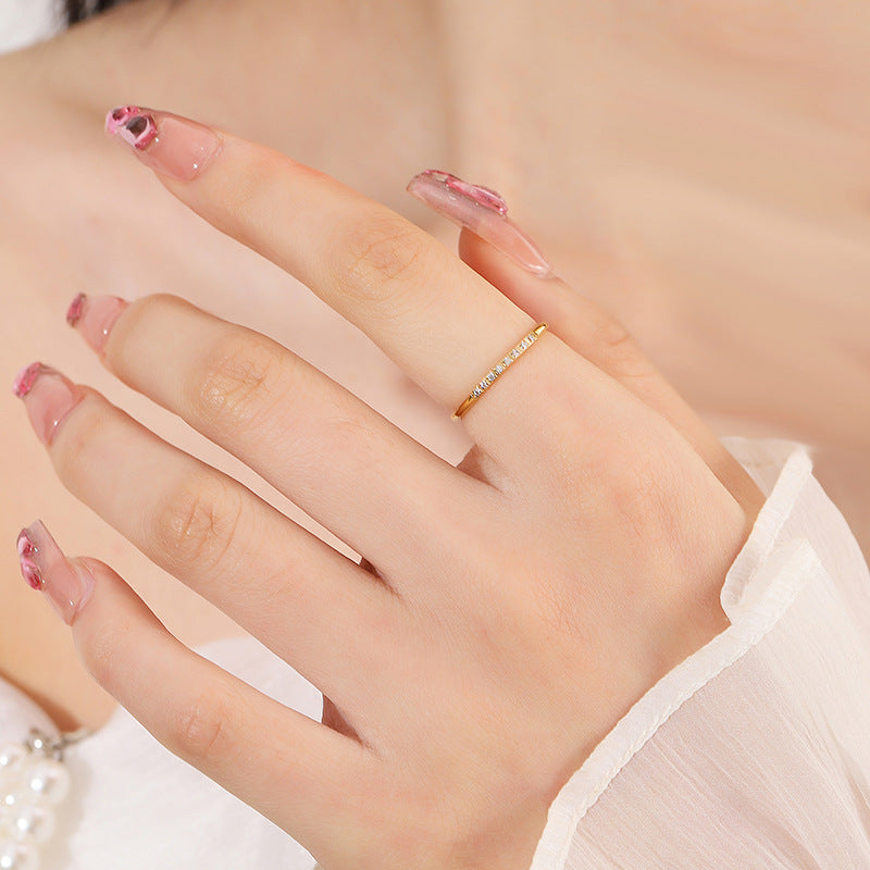 Pavé CZ Eternity Band Ring
