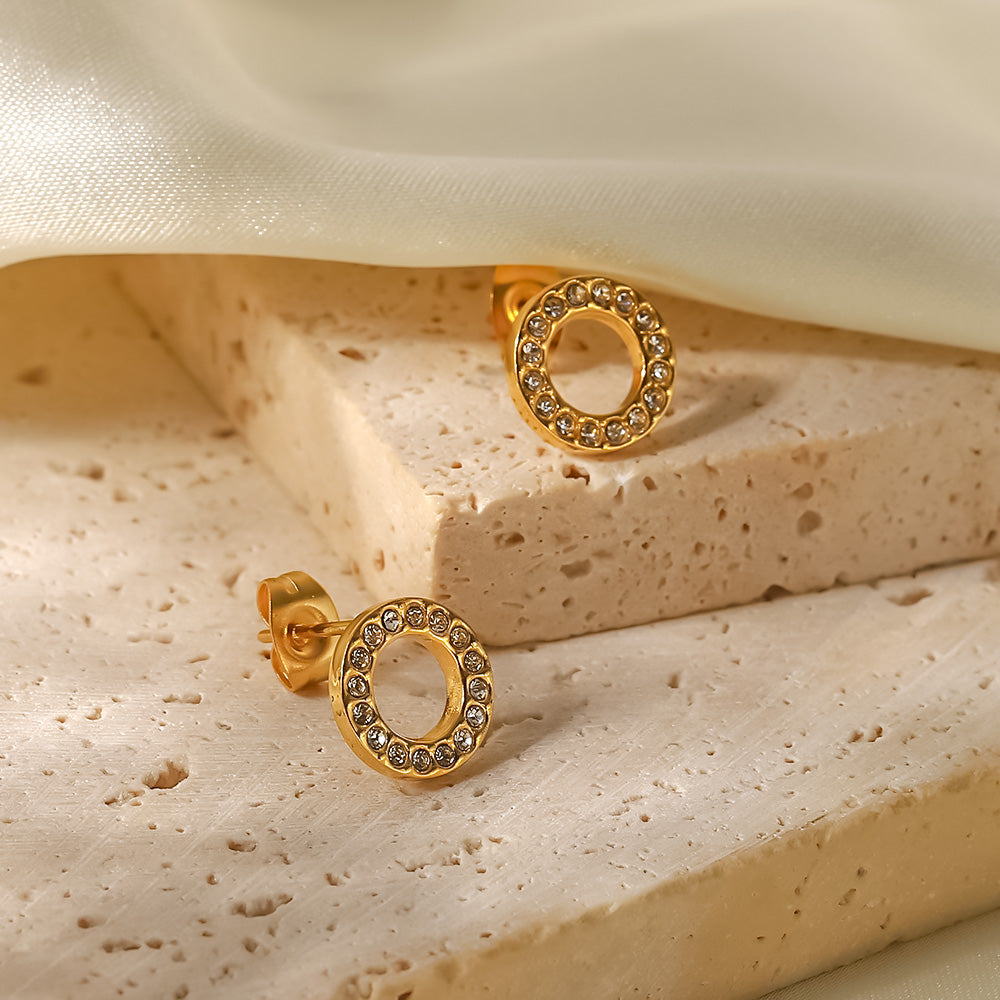 Halo Circle Studs