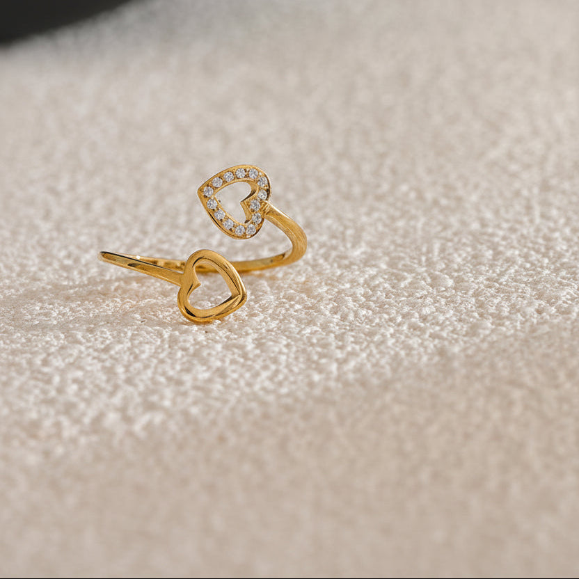 Longing Hearts Open Ring