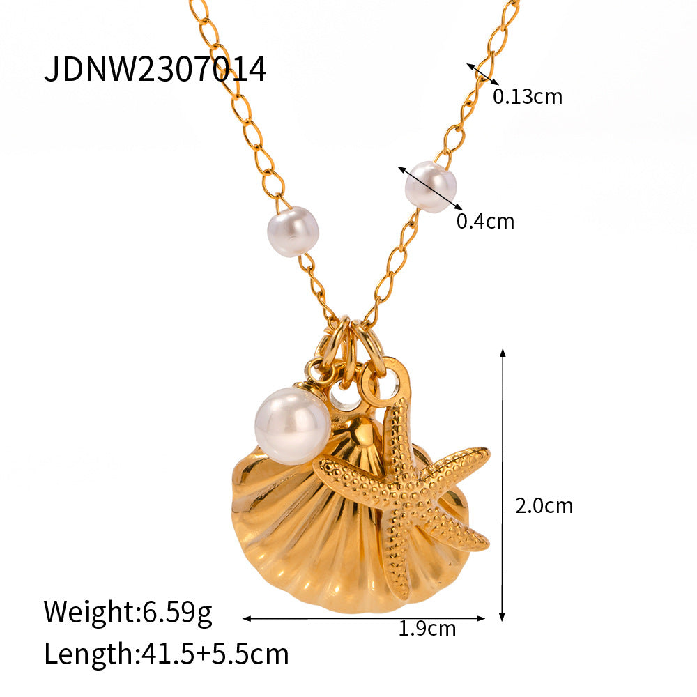 Shell & Star Necklace