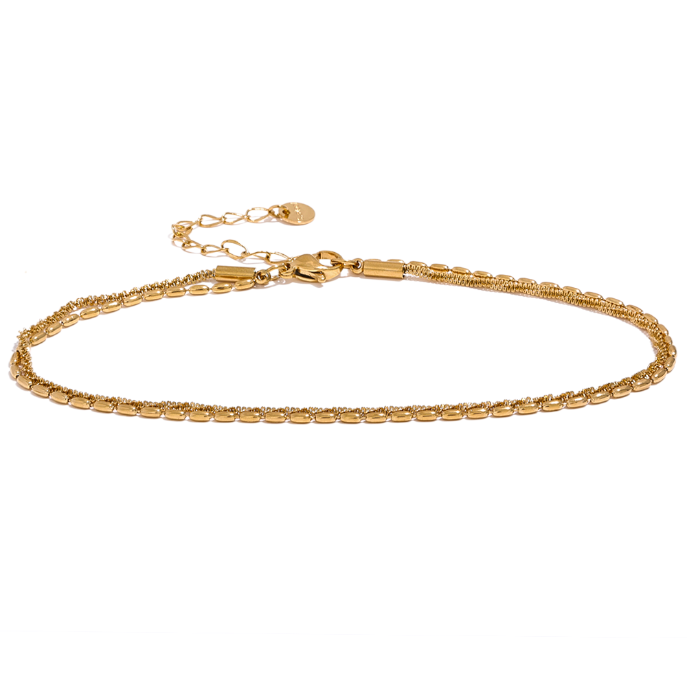 Dainty Double Chain Anklet