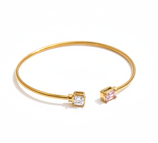 Princess Tip Open Cuff Bracelet