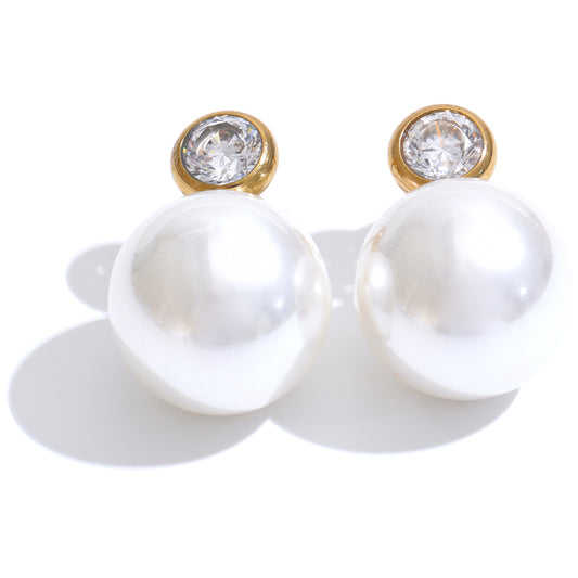 Luminous Pearl Drop Studs