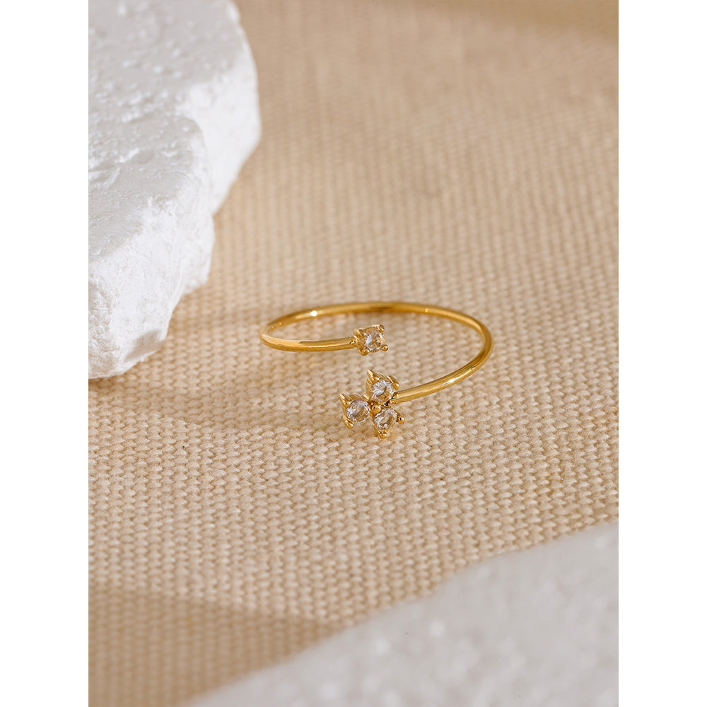 Floret Open Band Ring