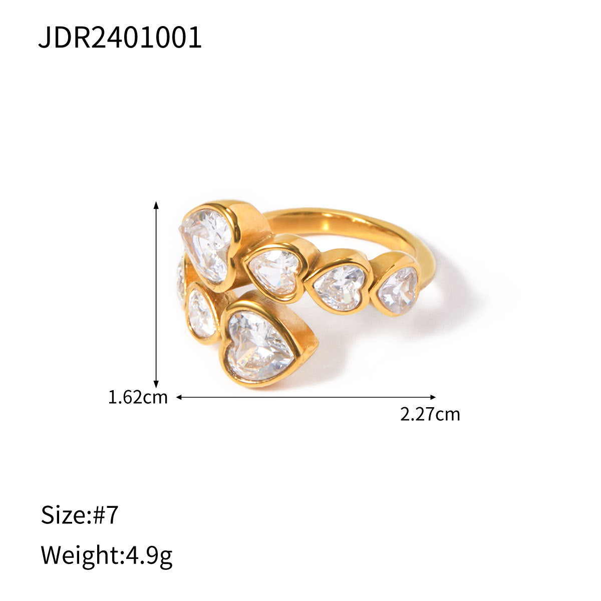 Little Hearts Eternity Ring