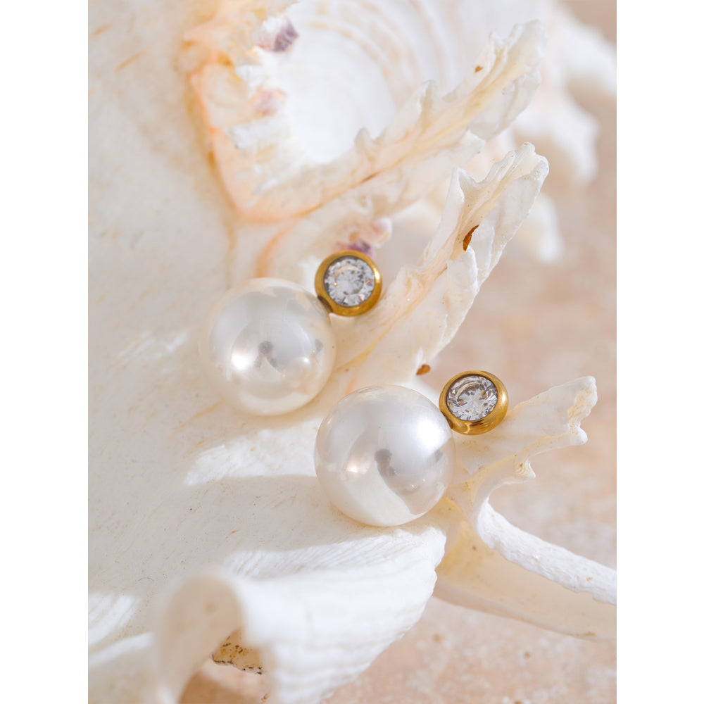 Luminous Pearl Drop Studs