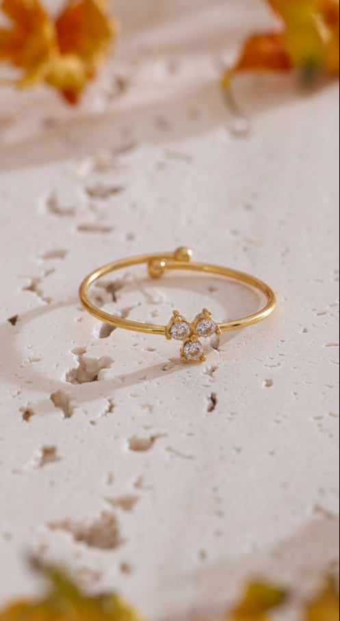 Tri-Crystal Constellation Ring