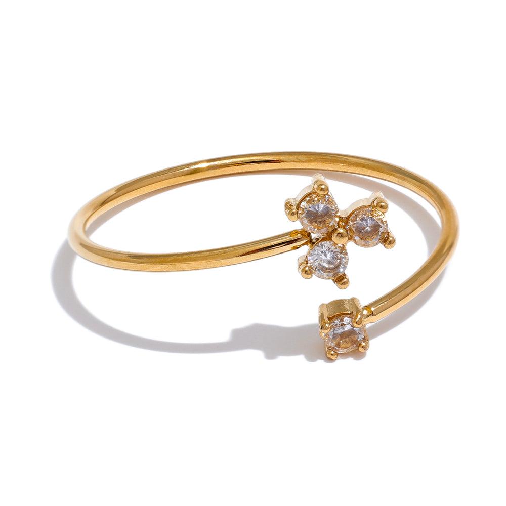 Floret Open Band Ring