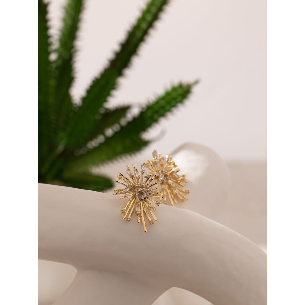 Starburst Zircon Studs