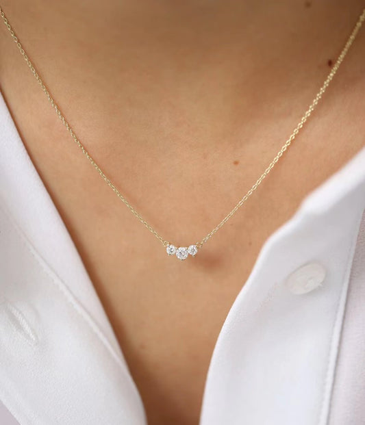 Trio Crystal Necklace